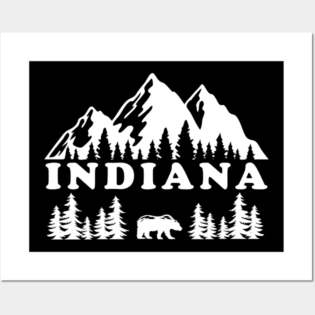 Indiana Hiking Wall Art by JKFDesigns